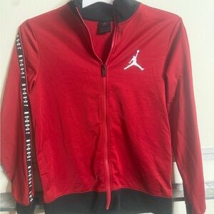 Jordan Red and Black Zip-Up Jacket